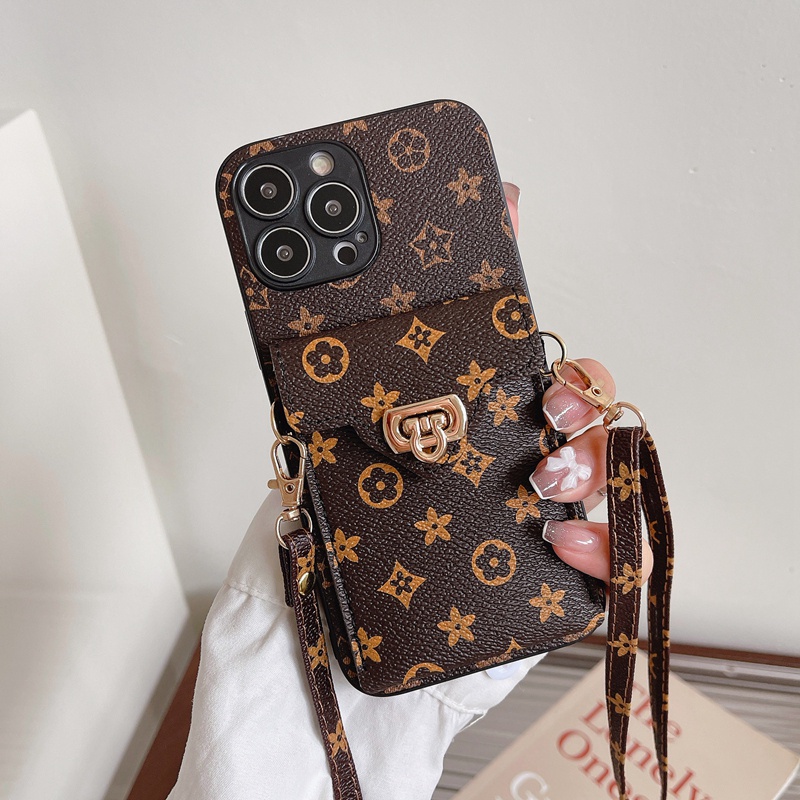 Ốp Điện Thoại Ví Có Ngăn Đựng Thẻ Và Dây Đeo Chéo Cho Samsung A52 A32 A22 S22 5G Plus Ultra S20 S21 S30 A73 A33 A13 A53 A51 A71 Note20