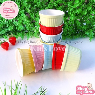 Bát sứ ramenkin không nắp cho bé ăn dặm