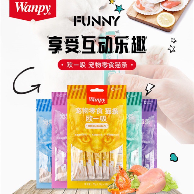Súp thưởng cho mèo Wanpy 70g