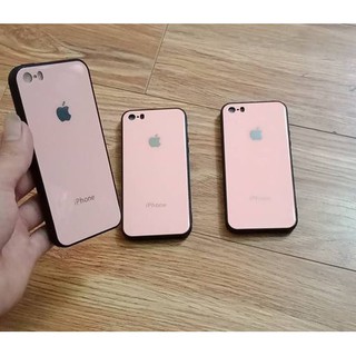 ốp lưng gương viền mềm dành cho ip 5/5s màu hồng dễ thương