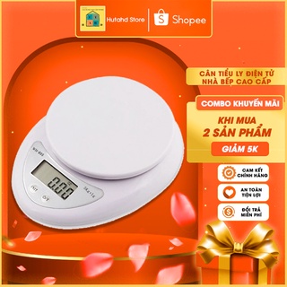 Cân tiểu ly mini, cân tiểu ly điện tử nhà bếp cao cấp định lượng 1g - 10kg kèm 2 viên pin AAA