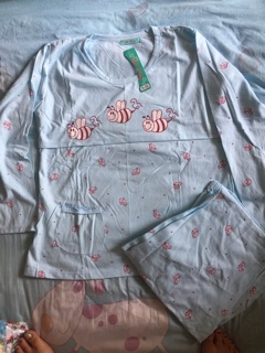 Bộ Cotton Dài Sau Sinh