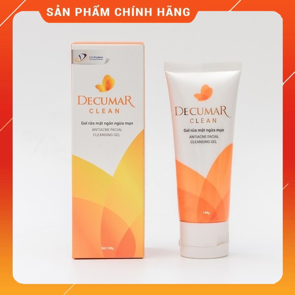 (Chính Hãng)_Decumar Clean_Gel Rữa Mặt Sạch Mụn_50g