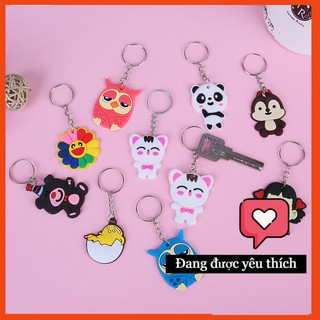 Móc khóa dẻo nhiều mẫu hoạt hình siêu dễ thương