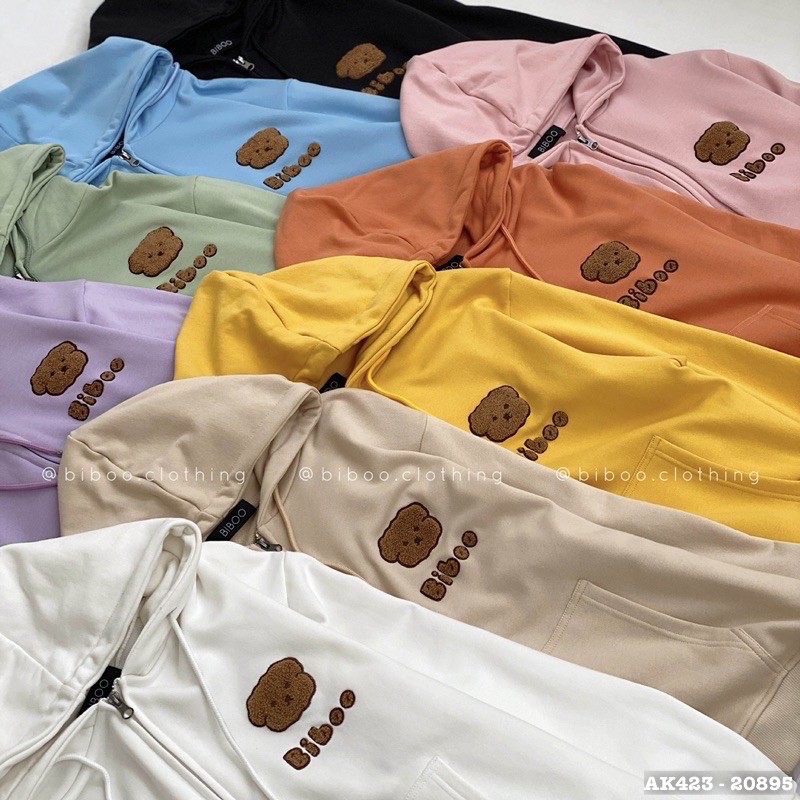 Áo Khoác Nữ Nỉ Bông Dày Dặn Thêu Gấu Form Rộng Chất Siêu Đẹp Áo Khoác Jackets Thun Nỉ Nữ Thêu GẤU BIBOO - AK3423 | BigBuy360 - bigbuy360.vn