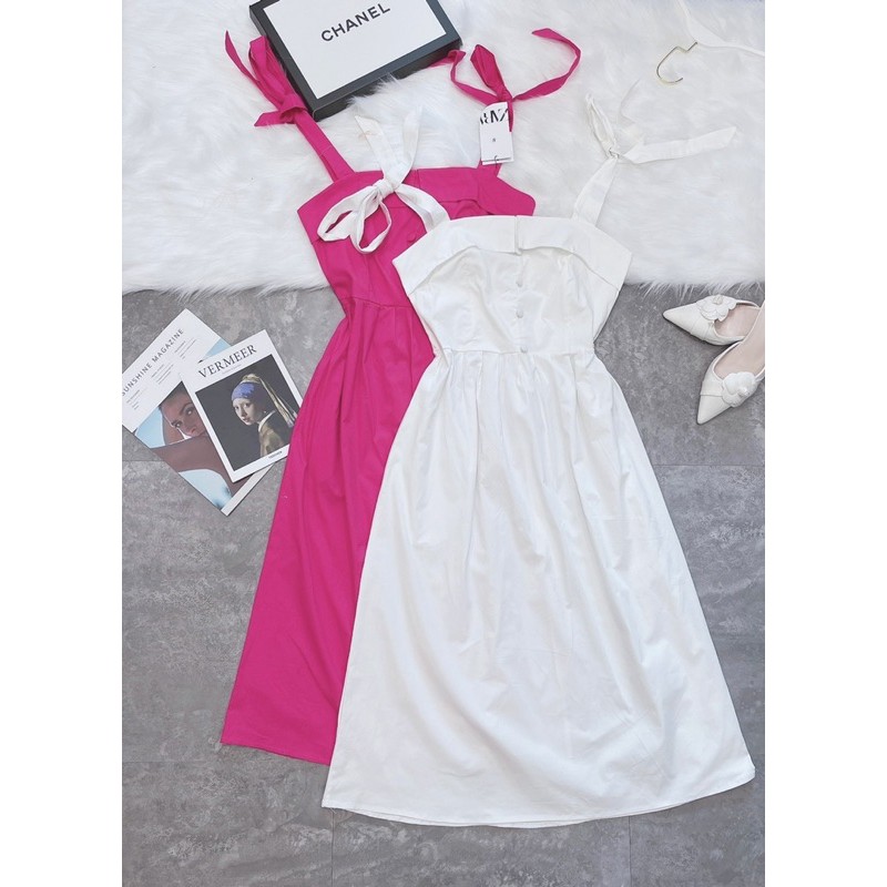 [Mã WASTMAY giảm 15% tối đa 30K đơn 150K] BÁN SỈ VÁY 2S VẠT NGỰC TÚI SƯỜN CÚC BỌC 2M TRẮNG HỒNG | BigBuy360 - bigbuy360.vn