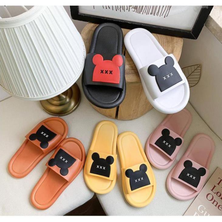 Dép ulzzang quai ngang tai gấu đi trong nhà siêu dẻo