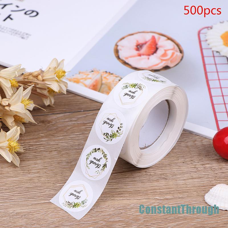 💥 Cuộn 500 miếng dán chữ Thank You dùng để trang trí
