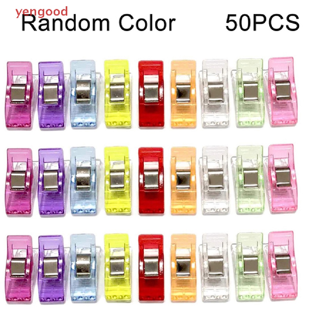 Set 50 Kẹp Nhựa Nhiều Màu Sắc Đa Năng Tiện Dụng