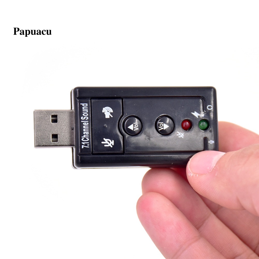 CHANNEL Bộ Chuyển Đổi Âm Thanh Pa Usb External 7.1 Kênh 3.5mm Cho Pc