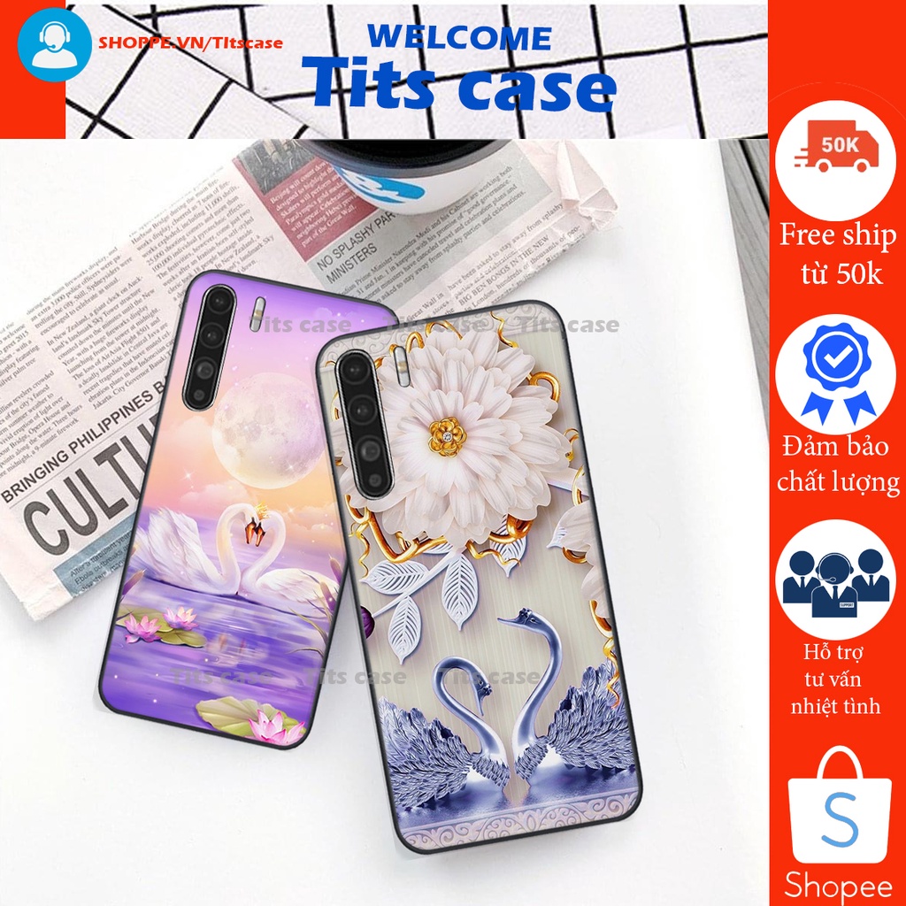 Ốp lưng  Oppo RENO 3 / RENO 3 PRO / A91 in hình thiên nga,hoa may mắn, đặc sắc ĐỘC - LẠ - BỀN
