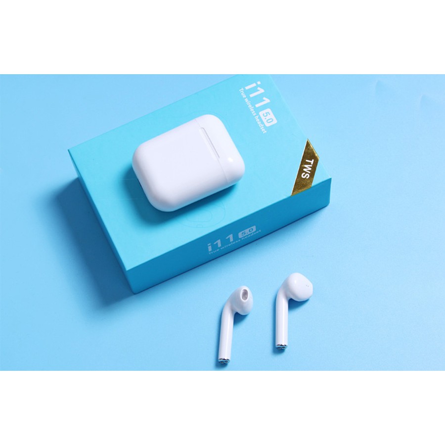 TAI NGHE BLUETOOTH i11 TWS 5.0 CẢM BIẾN VÂN TAY VÀ TAI I99 - I100 - A6S - DF76 LOẠI MỚI