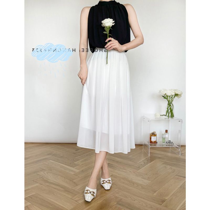 Chân váy TOUSHI trắng dáng dài | BigBuy360 - bigbuy360.vn