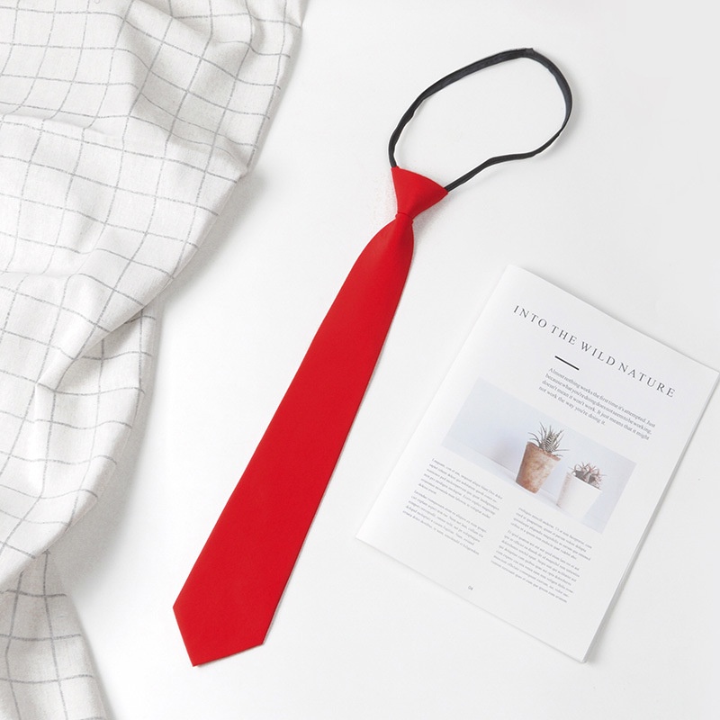 Cà Vạt 8cm Màu Trơn Đỏ Đen Xanh Dương Lịch Lãm Cho Nam