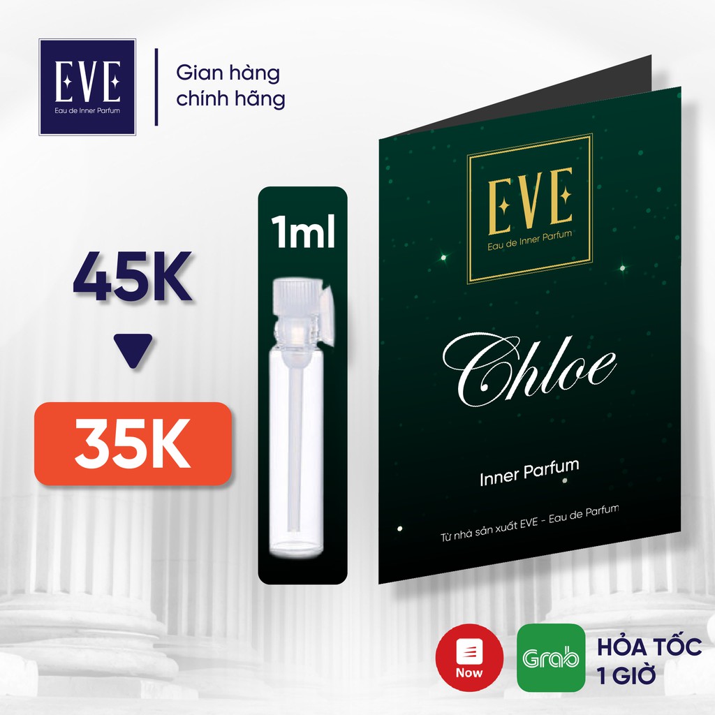 Nước hoa vùng kín nữ CHLOE lưu hương lâu chai 1ml nhỏ gọn tiện lợi chính hãng từ EVE - Eau de Parfum