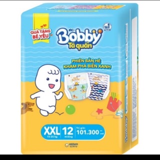 Tã quần bobby phiên bản hè 2020 ( combo 5 gói gồm 60 miếng tã size L / XL /XXL ).