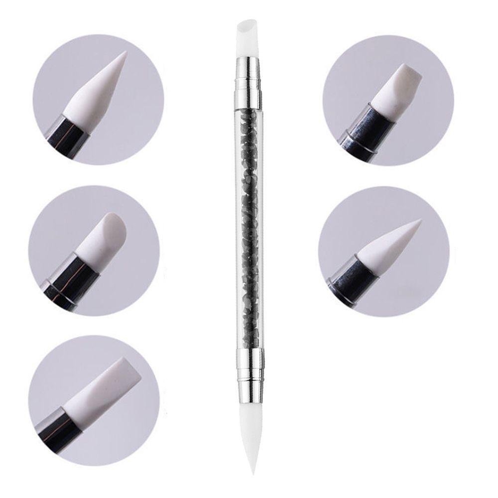 Cọ Vẽ Móng Nghệ Thuật DIY Hai Đầu Silicone Chuyên Nghiệp