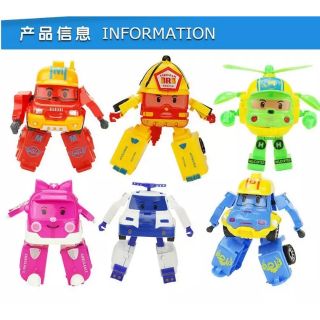 Robot lắp ghép biến hình xe robocar poli