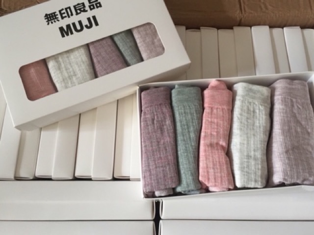 Hộp 5 quần lót cotton vỏ trắng cao cấp (video thật)