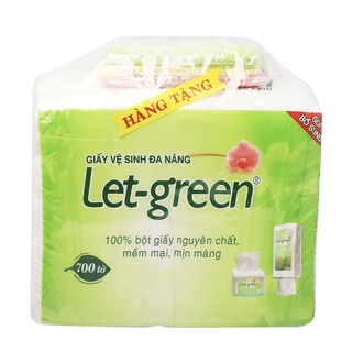 GÓI 700 tờ Giấy Vệ Sinh Đa Năng Let-Green