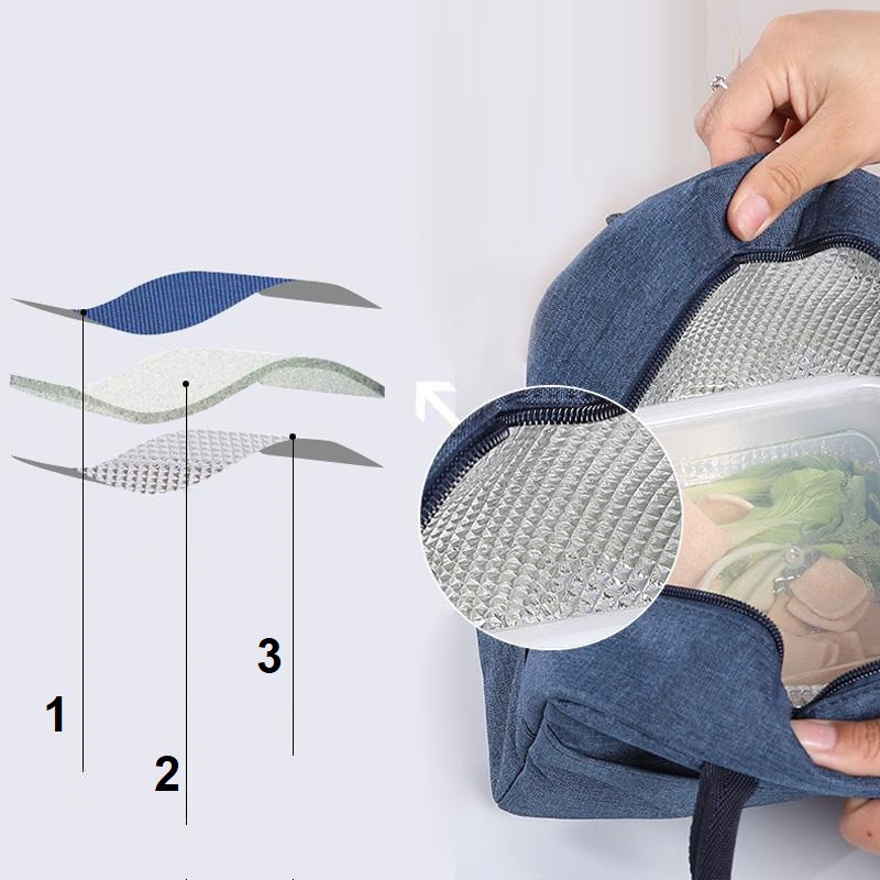 Túi giữ nhiệt đựng hộp cơm cao cấp Ahahome