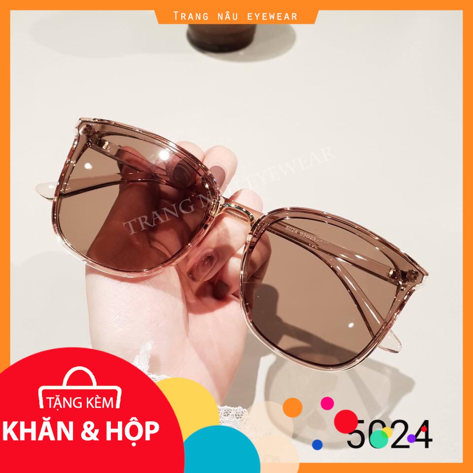 Kính Mát Gọng Tròn Chống Tia Uv400 Kiểu Dáng Cổ Điển Dành Cho Nữ 5024 - kính dâm thời trang chống tia uv 5024 | BigBuy360 - bigbuy360.vn