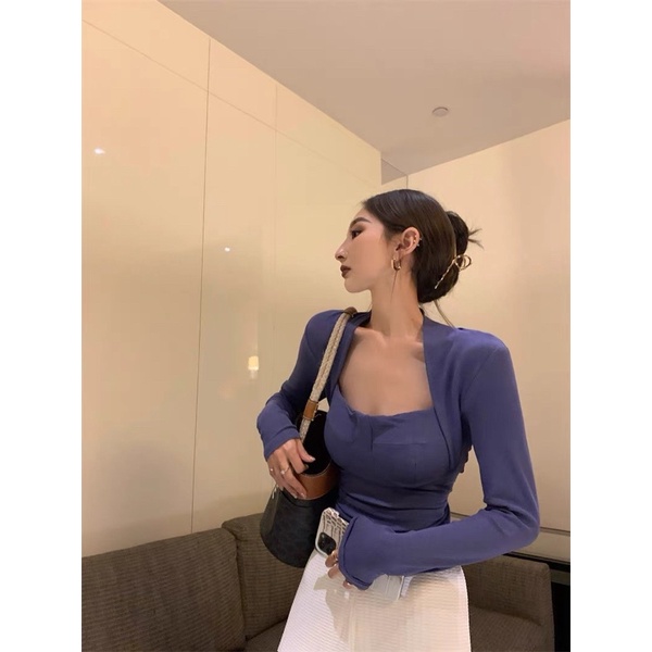 Áo thun cổ vuông cúp ngực ❌ FREESHIP ❌ hàng quảng châu loại 1