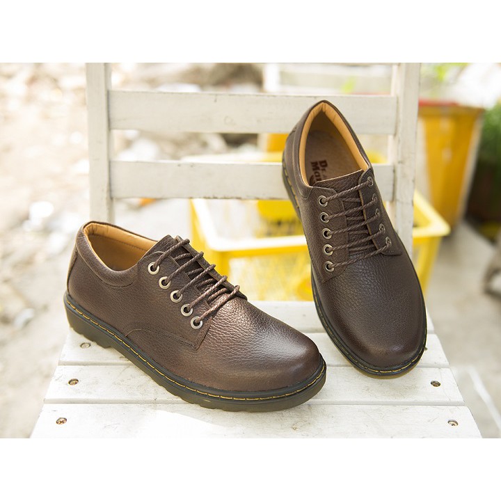 Giày tây nam cao cấp da bò thật Dr. GT29 màu Nâu | BigBuy360 - bigbuy360.vn