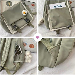 Balo dù 2 dải siêu cute chống nước 2020