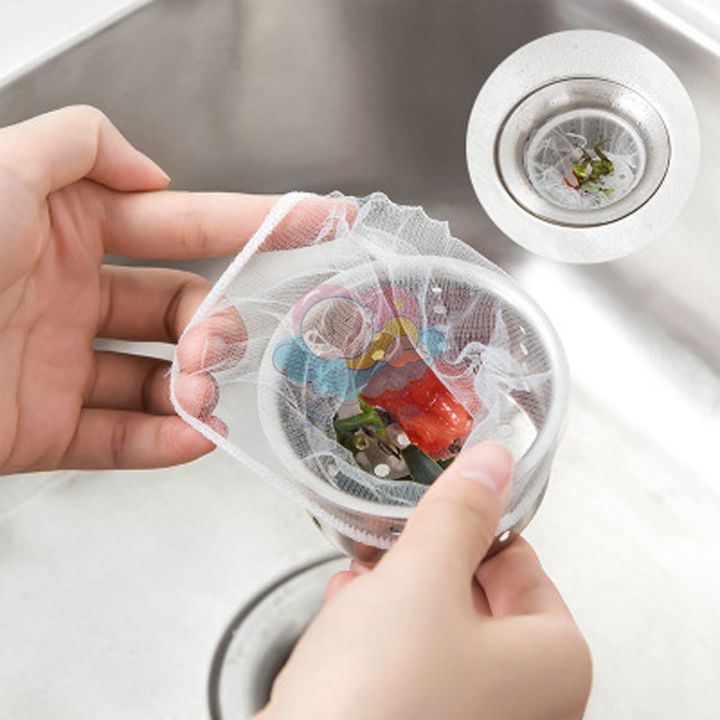 Túi lọc rác bồn rửa chén – Lọc rác bồn rửa bát có chun ở miệng giúp dễ dàng sử dụng, có thể chặn rác khỏi bị tắc cống