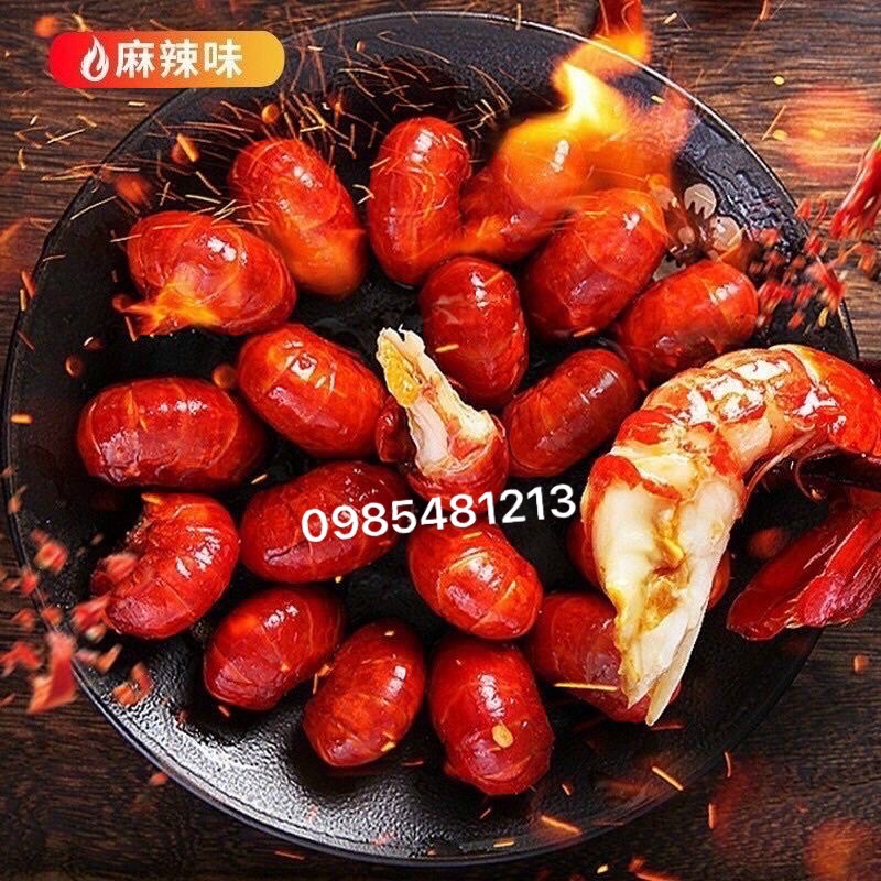 1 HỘP 20 GÓI NÕN TÔM HÙM ĐẤT CHAY CAY TẨM VỊ ĂN LIỀN TỨ XUYÊN GÓI 18gr
