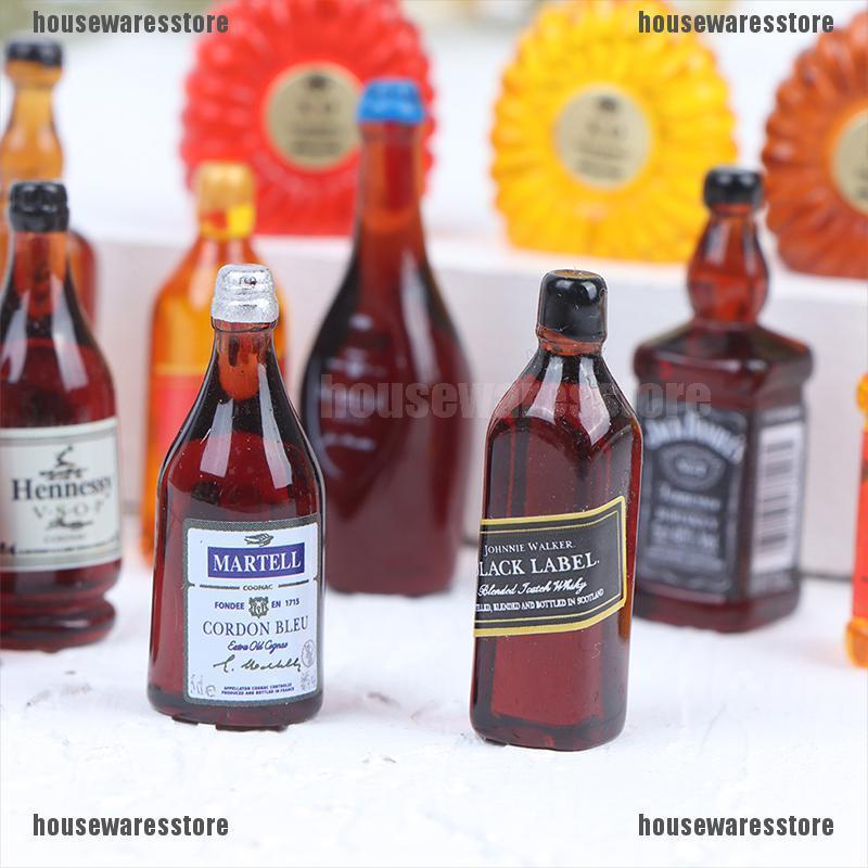 Bộ 10 Bình Nước Mini Tỉ Lệ 1: 12 Trang Trí Nhà Búp Bê