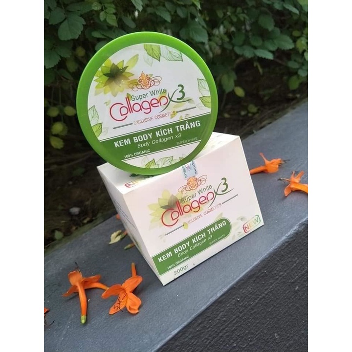 Kem Body Kích Trắng Collagen X3 - Giáng Kiều