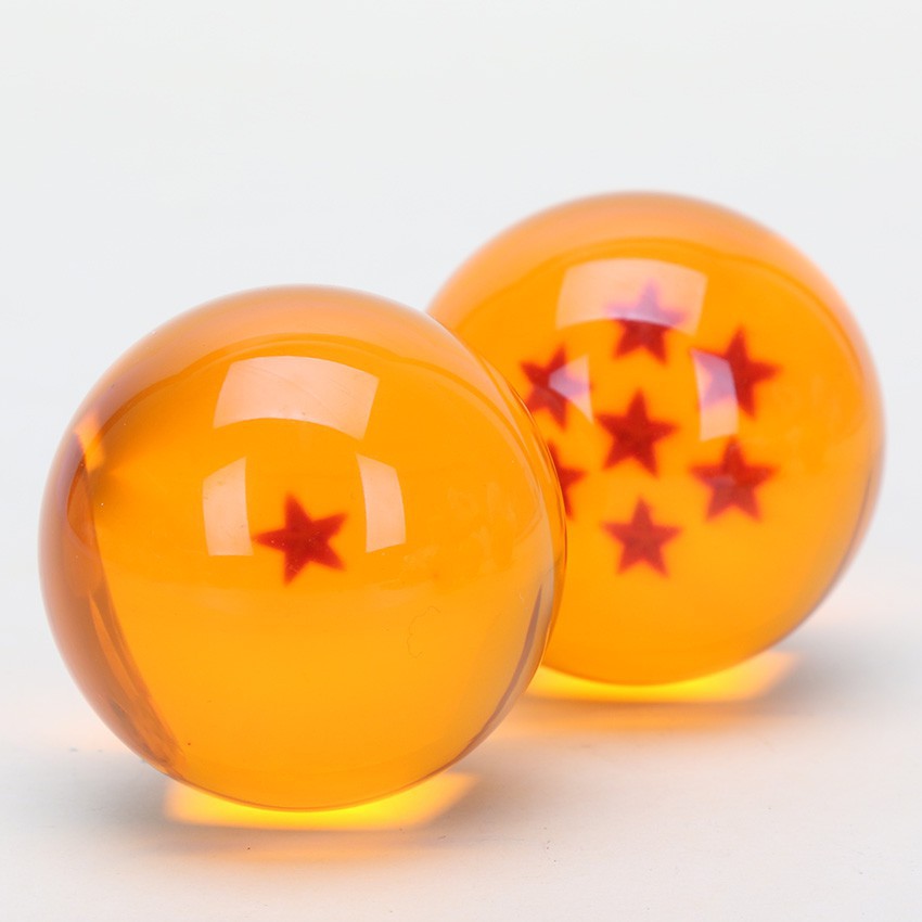 1PCS Mô hình viên ngọc rồng phối 7 ngôi sao 4cm  Dragon Ball Z Stars Rubber Material