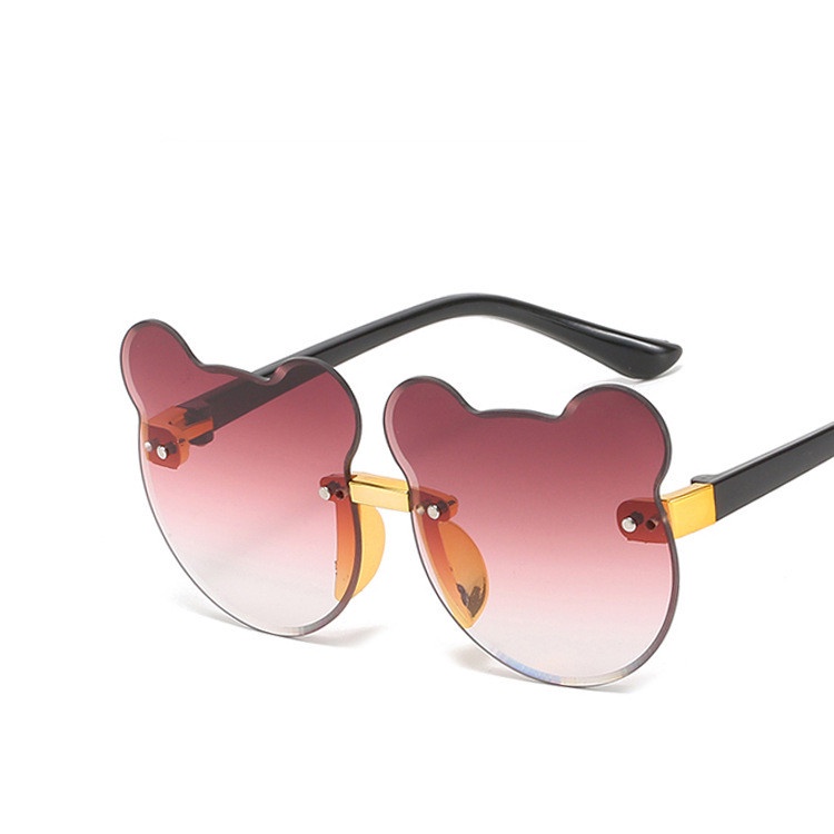 Kính Mát Chống Tia UV Hình Tai Gấu Dễ Thương Cho Bé
