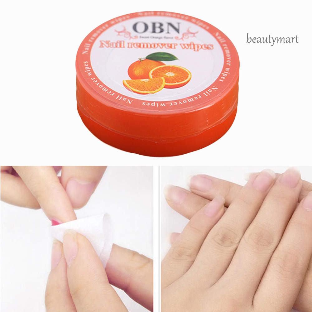 [Hàng mới về] Hộp khăn ướt tẩy sơn móng tay hương trái cây sử dụng một lần