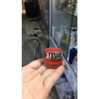 Hũ đựng kem mini đỏ viền bạc cao cấp 5gr - hũ chiết kem - chiết Mỹ phẩm