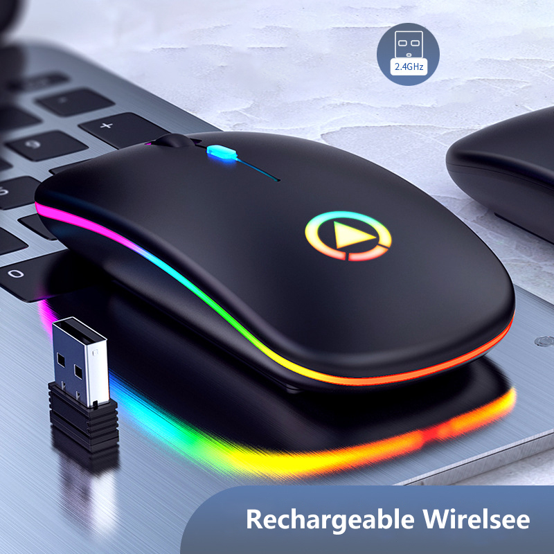 Ultra Chuột không dây Siêu Mỏng Có Đèn LED