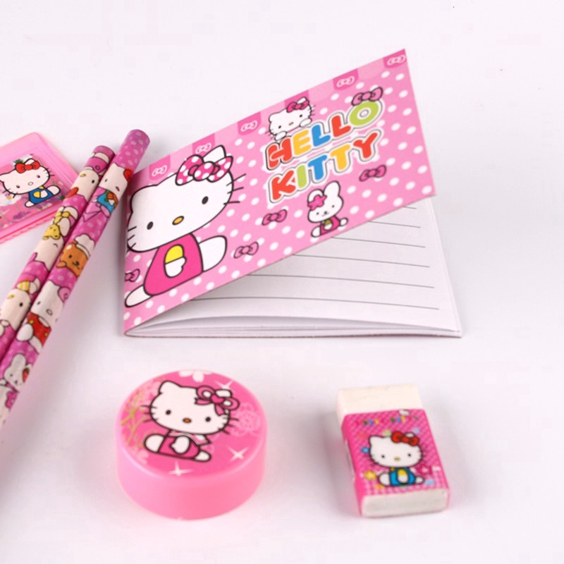 Bộ hộp dụng cụ học tập hình hello kitty