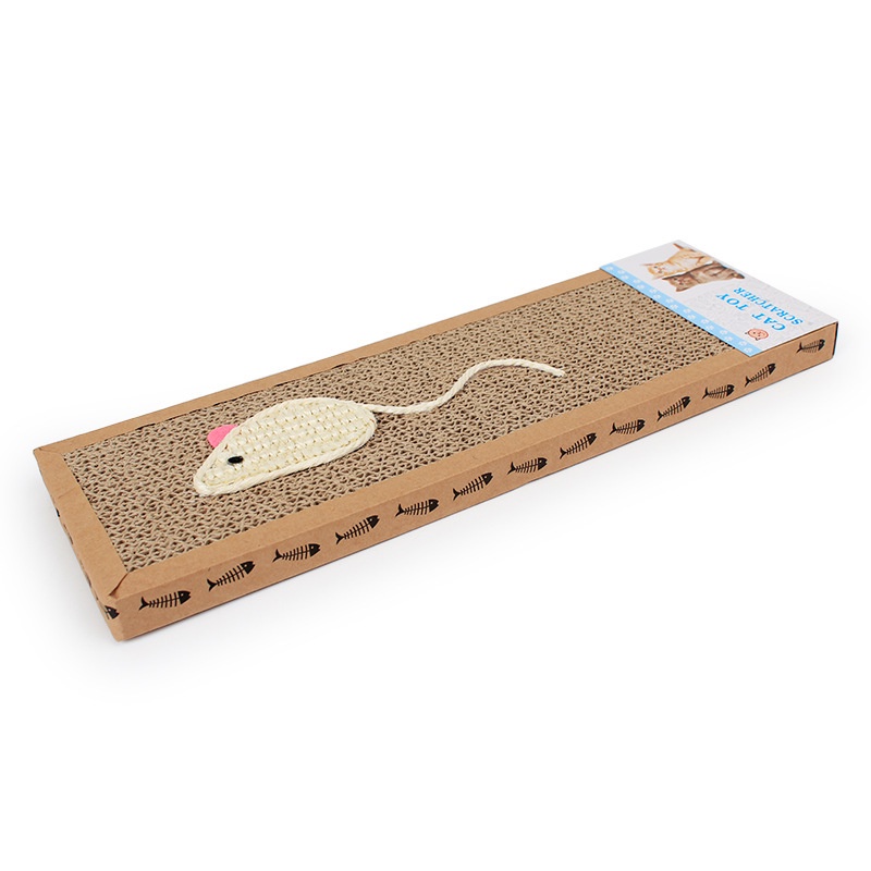 Bảng cào móng carton hình chữ nhật cho mèo- TẶNG KÈM CATNIP BẠC HÀ - PET&amp;JOI