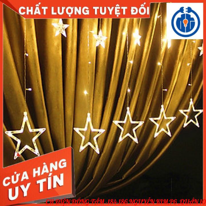 ⚡GIAO HỎA TỐC 1H⚡ ĐÈN DÂY LED NGÔI SAO TRANG TRÍ-6 SAO NHỎ 6 SAO LỚN-LED DÂY NOEL