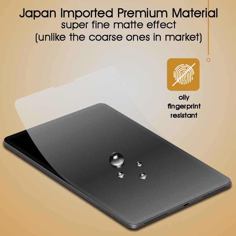 Nhật Bản Paperlike Film iPad Bảo vệ màn hình Chống ánh sáng xanh Bộ lọc UV Chống lóa Giấy PET mờ Như Film Viết phác thảo cho iPad, iPad Air, iPad Pro, iPad Mini vẽ trên giấy