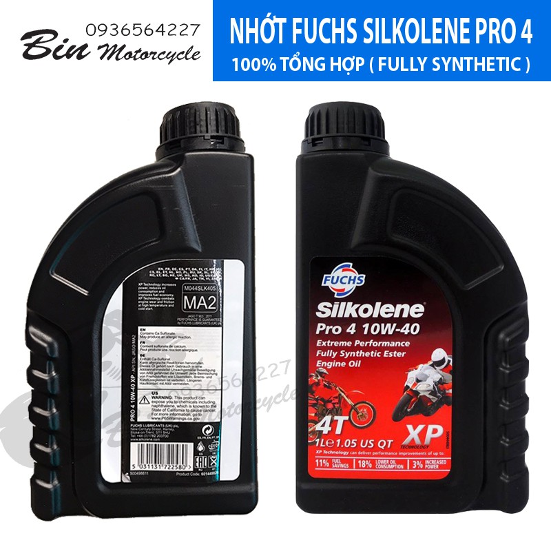 NHỚT FUCHS SILKOLENE PRO 4  10W-40 THỊ TRƯỜNG CHÂU ÂU