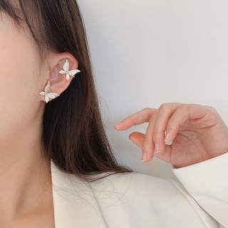 Khuyên Kẹp Vành Tai Hình Nơ Đính Đá Thời Trang