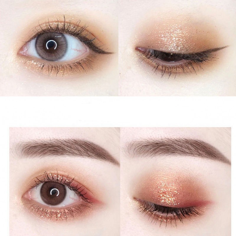 1 Bảng Phấn Mắt Dikalu 4 Màu Kim Tuyến Lấp Lánh Chống Thấm Nước Lâu Trôi