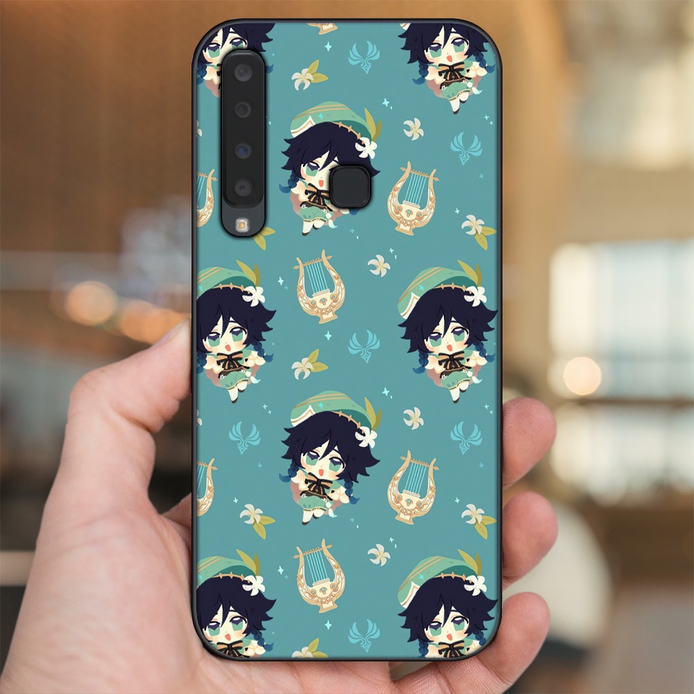 Ốp lưng Samsung A9 2018 viền đen in hình Venti Genshin Impact