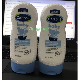 Sữa tắm gội Cetaphil baby cho bé (230ml) của Mỹ