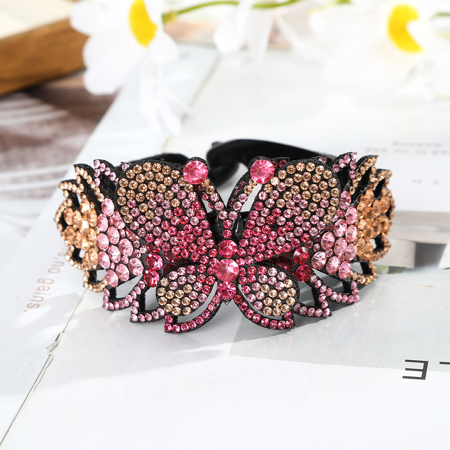 Kẹp tóc hình bướm đính đá pha lê lấp lánh thời trang cho nữ
