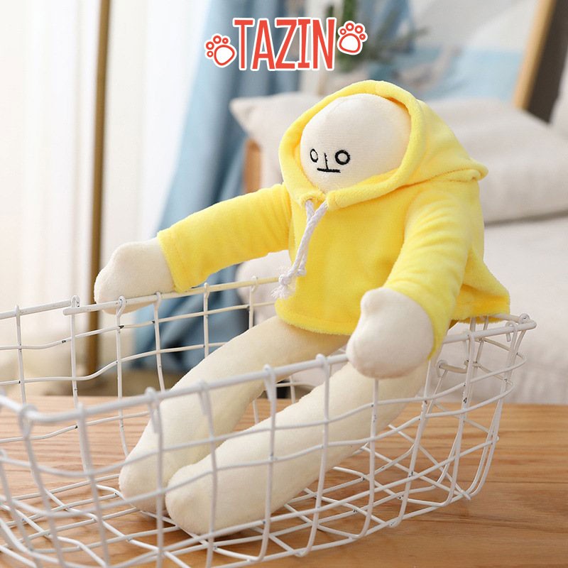 Gấu bông người chuối trầm cảm, banana man người chuối đáng yêu cao cấp Tazin