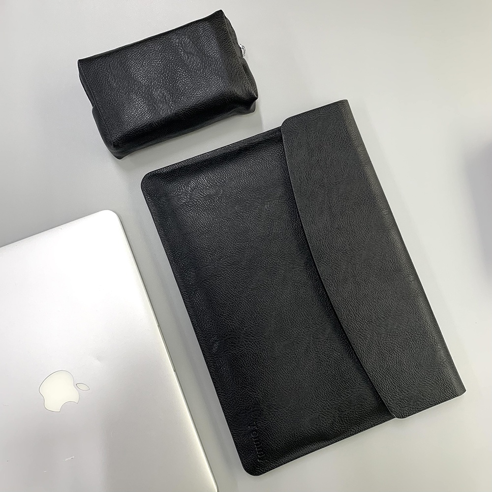 Combo Bao Da Macbook/Surface Kèm Túi đựng sạc Tommy Town - T102